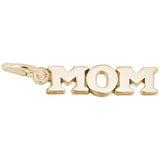 Rembrandt Charms Gold Plated Sterling Silver Mom Charm Pendant
