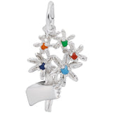 Rembrandt Charms 925 Sterling Silver Bouquet with Beads Charm Pendant