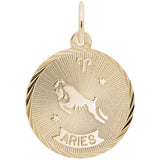 Rembrandt Charms 14K Yellow Gold Aries Charm Pendant