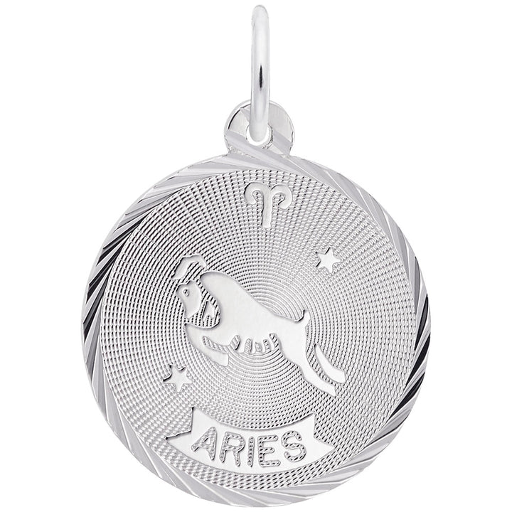 Rembrandt Charms 14K White Gold Aries Charm Pendant