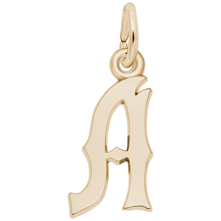 Rembrandt Charms 14K Yellow Gold Init-A Charm Pendant