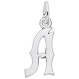 Rembrandt Charms 14K White Gold Init-A Charm Pendant