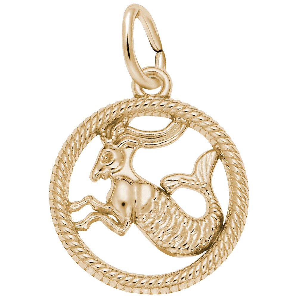 Rembrandt Charms 14K Yellow Gold Capricorn Charm Pendant