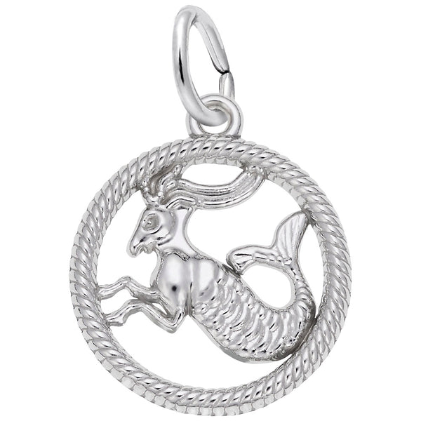 Rembrandt Charms Capricorn Charm Pendant Available in Gold or Sterling Silver