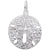 Rembrandt Charms Sand Dollar Charm Pendant Available in Gold or Sterling Silver