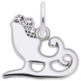 Rembrandt Charms 14K White Gold Sleigh Charm Pendant