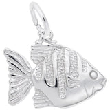 Rembrandt Charms Angelfish Charm Pendant Available in Gold or Sterling Silver