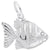 Rembrandt Charms Angelfish Charm Pendant Available in Gold or Sterling Silver