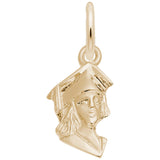 Rembrandt Charms Gold Plated Sterling Silver Graduation Charm Pendant