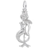 Rembrandt Charms Mermaid Charm Pendant Available in Gold or Sterling Silver