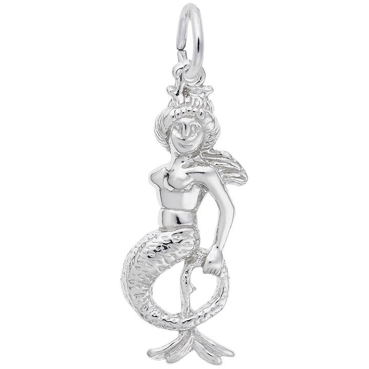 Rembrandt Charms 925 Sterling Silver Mermaid Charm Pendant