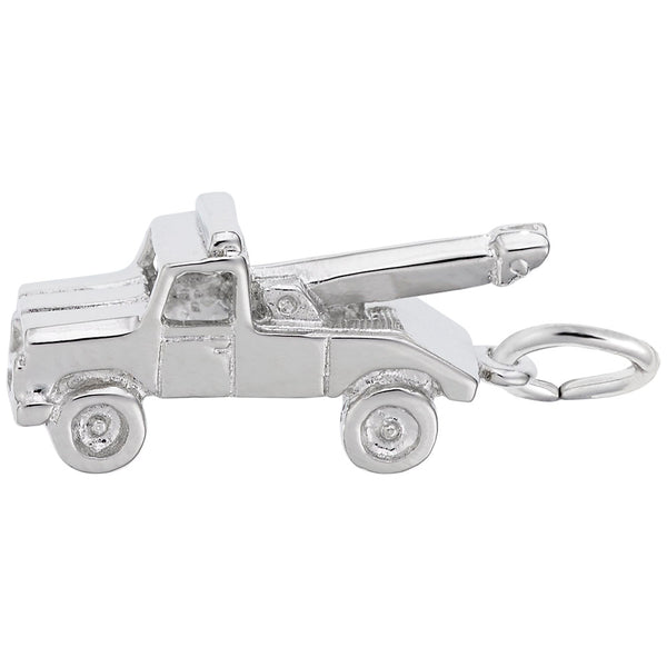 Rembrandt Charms Tow Truck Charm Pendant Available in Gold or Sterling Silver