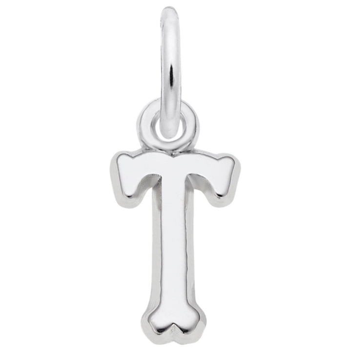 Rembrandt Charms 925 Sterling Silver Init-T Charm Pendant