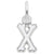 Rembrandt Charms Init-X Charm Pendant Available in Gold or Sterling Silver