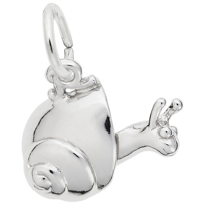 Rembrandt Charms Snail Charm Pendant Available in Gold or Sterling Silver