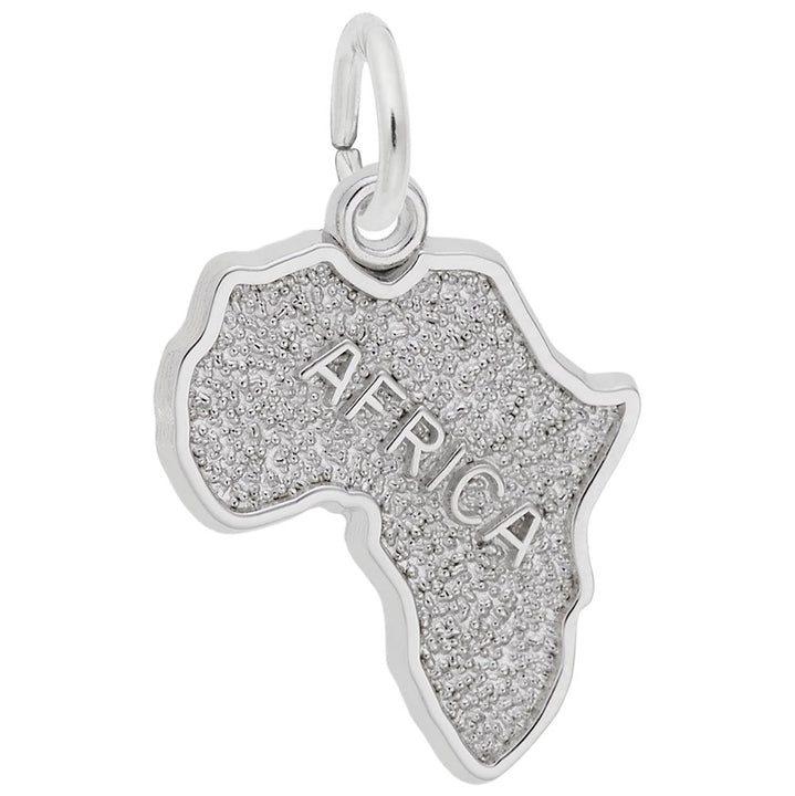 Rembrandt Charms 14K White Gold Africa Charm Pendant