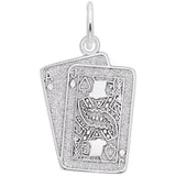 Rembrandt Charms Black Jack Charm Pendant Available in Gold or Sterling Silver