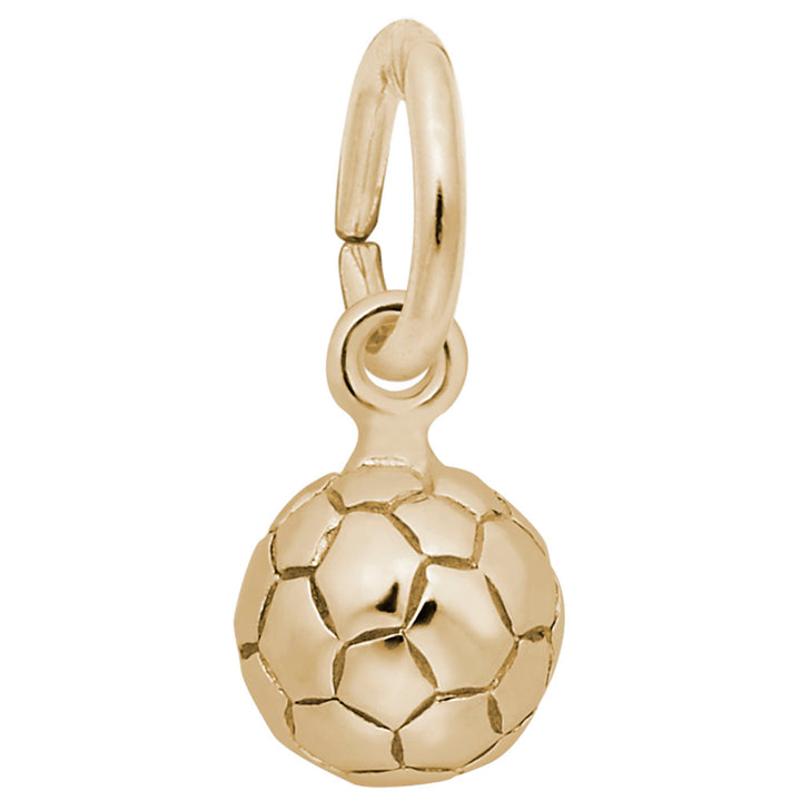 Rembrandt Charms 14K Yellow Gold Soccer Ball Charm Pendant