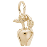 Rembrandt Charms Gold Plated Sterling Silver Apple Charm Pendant