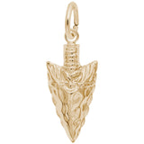 Rembrandt Charms Gold Plated Sterling Silver Arrowhead Charm Pendant