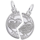 Rembrandt Charms Mizpah Charm Pendant Available in Gold or Sterling Silver