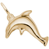 Rembrandt Charms 14K Yellow Gold Dolphin Charm Pendant