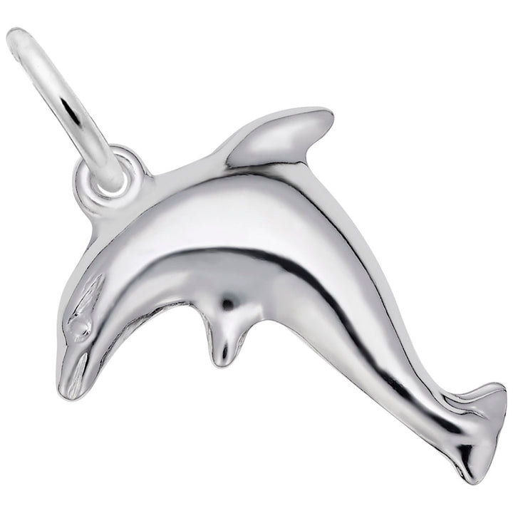 Rembrandt Charms 14K White Gold Dolphin Charm Pendant