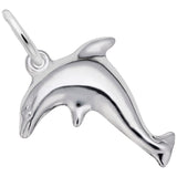 Rembrandt Charms Dolphin Charm Pendant Available in Gold or Sterling Silver