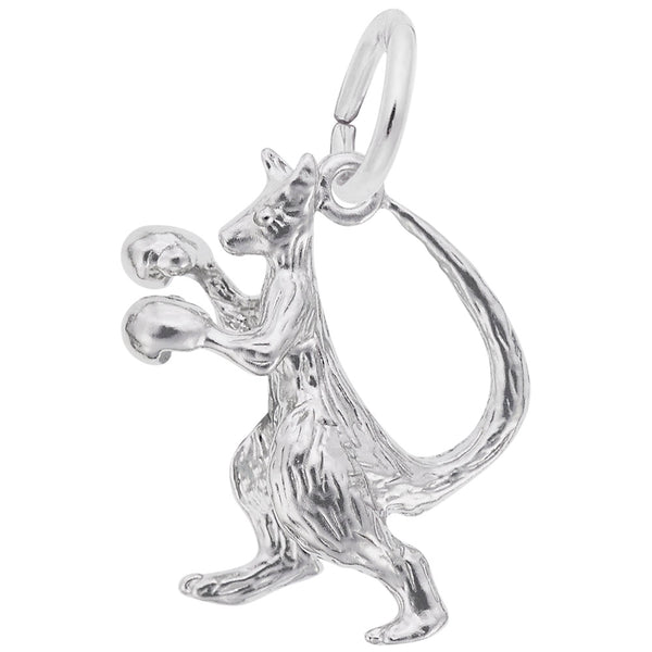 Rembrandt Charms Kangaroo Charm Pendant Available in Gold or Sterling Silver