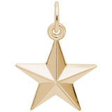 Rembrandt Charms Gold Plated Sterling Silver Star Charm Pendant