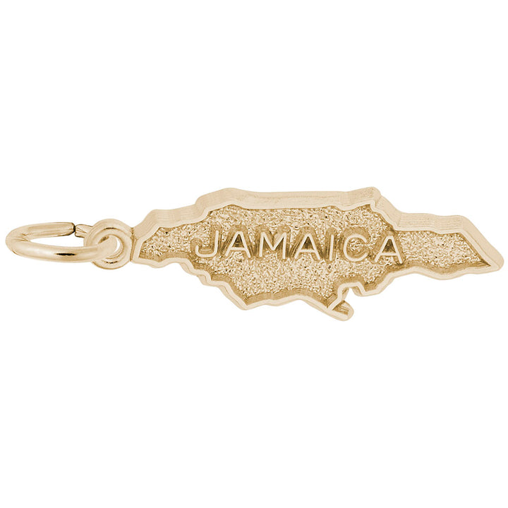 Rembrandt Charms Gold Plated Sterling Silver Jamaica Charm Pendant