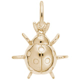Rembrandt Charms Gold Plated Sterling Silver Lady Bug Charm Pendant