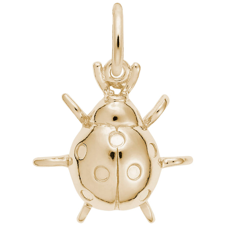 Rembrandt Charms Gold Plated Sterling Silver Lady Bug Charm Pendant