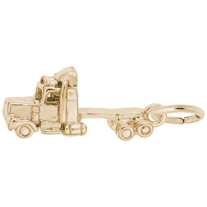 Rembrandt Charms Gold Plated Sterling Silver Truck Cab Charm Pendant