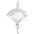Rembrandt Charms Parachutist Charm Pendant Available in Gold or Sterling Silver