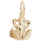 Rembrandt Charms Gold Plated Sterling Silver Frog Charm Pendant