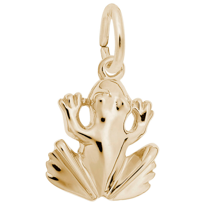 Rembrandt Charms 10K Yellow Gold Frog Charm Pendant