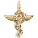 Rembrandt Charms 14K Yellow Gold Chiropractor Charm Pendant