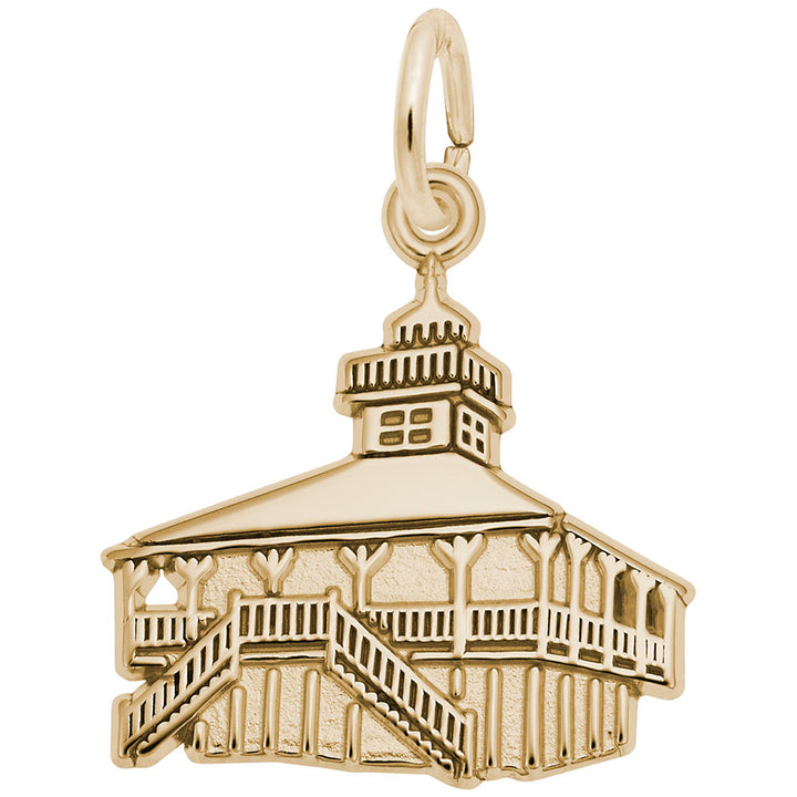 Rembrandt Charms 14K Yellow Gold Bocagrand, Fl Lighthouse Charm Pendant