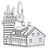 Rembrandt Charms Quoddy Head Lighthouse Charm Pendant Available in Gold or Sterling Silver