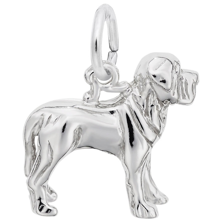 Rembrandt Charms 14K White Gold Mastiff Charm Pendant