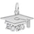 Rembrandt Charms Grad Cap 2020 Large Charm Pendant Available in Gold or Sterling Silver