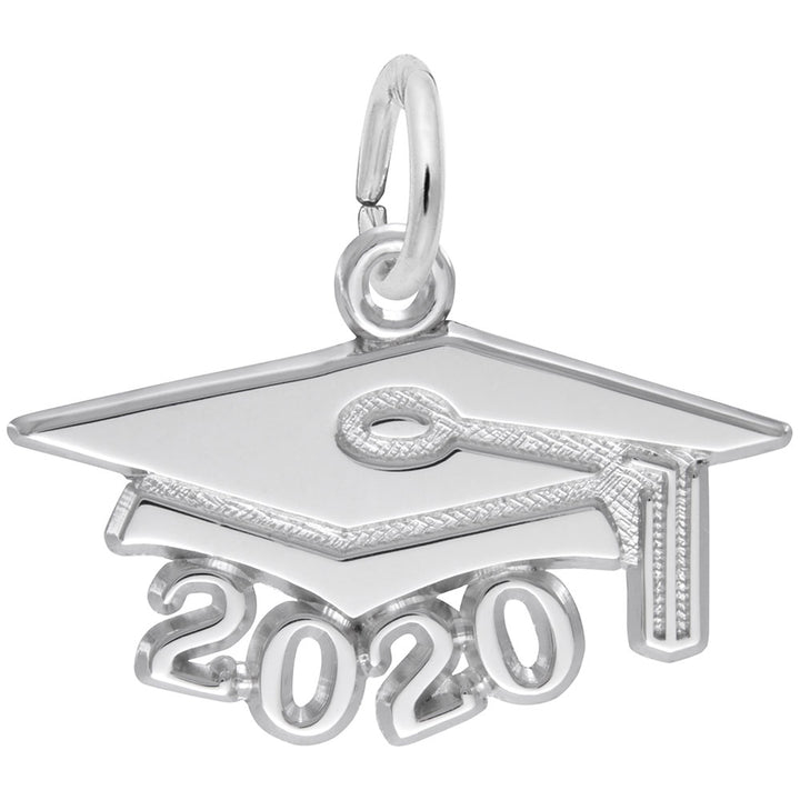 Rembrandt Charms 925 Sterling Silver Grad Cap 2020 Large Charm Pendant