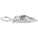 Rembrandt Charms Speedboat Charm Pendant Available in Gold or Sterling Silver