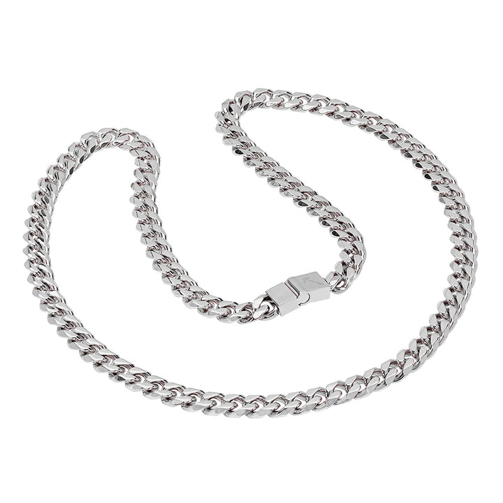 Stainless Steel Mens Womens Unisex 10.5mm 30 Inches Cuban Fashion Link Chain Necklace