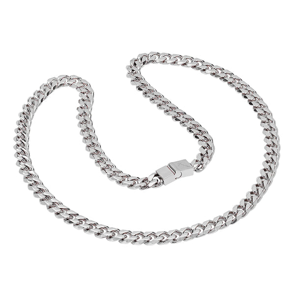 Stainless Steel Mens Womens Unisex 10.5mm 9, 26-30 Inches Cuban Fashion Link Chain Necklace