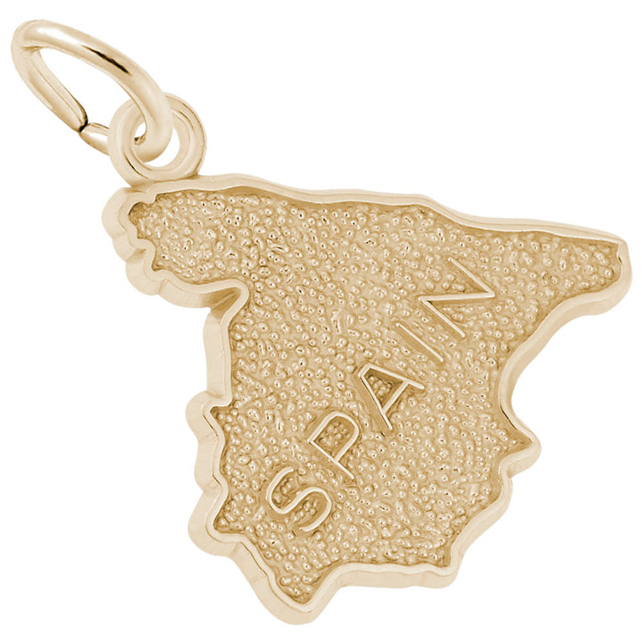 Rembrandt Charms Gold Plated Sterling Silver Spain Charm Pendant