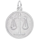 Rembrandt Charms 925 Sterling Silver Scales Of Justice Charm Pendant