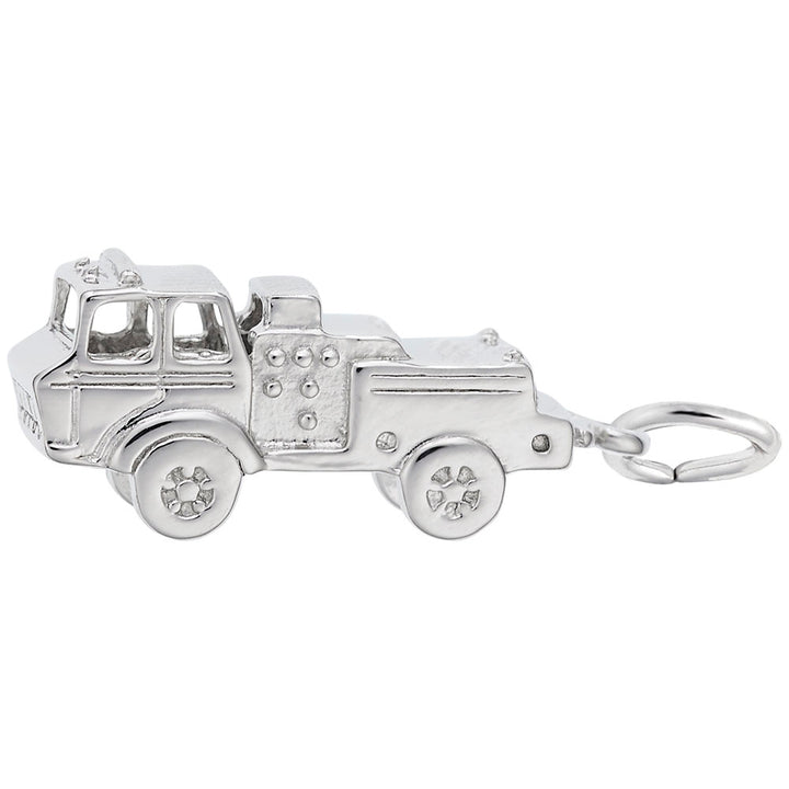 Rembrandt Charms 925 Sterling Silver Fire Truck Charm Pendant