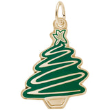 Rembrandt Charms 10K Yellow Gold Christmas Tree Charm Pendant